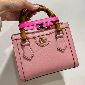 GUCCI - Mini Diana Tote, Pink